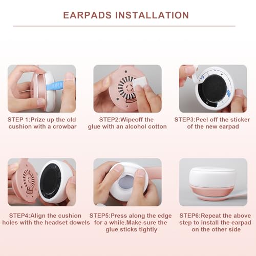 Repuestos de almohadillas para oreja para audífonos Beats Solo 3/2, suaves y a prueba de sudor de PU de proteína, espuma viscoelástica que reduce ruido (Negro) miniatura 6