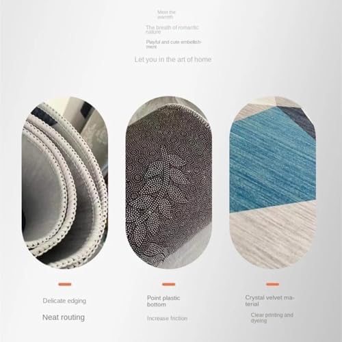 Tapis de salon grand format style abstrait 140 x 200 cm