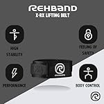 Gewichthebergürtel Herren & Damen Schwarz, Lifting Belt für Powerlifting, Bodybuilding & Gewichtheben, hochbelastbarer Trainingsgürtel – Bild 2