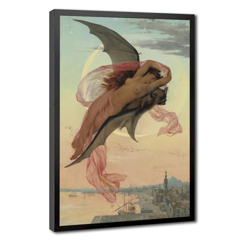 Poster Moonlit Dreams par Gabriel Ferrier - Impression sur toile avec cadre 20x30 cm