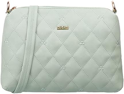Mochi Women Lightgreen Zip Top Sling Bag Mochi Women Lightgreen Zip Top Sling Bag (66-7354)