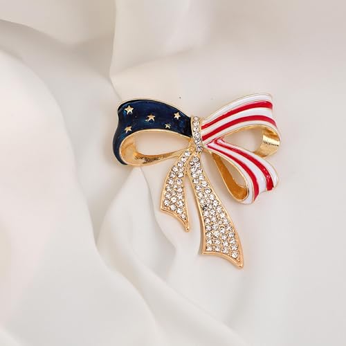 Image of American Flag Pin Patriotic Enamel Brooch USA 250th Birthday 250 Years Anniversary 4th of July Independence Day Accessories Celebration Gift