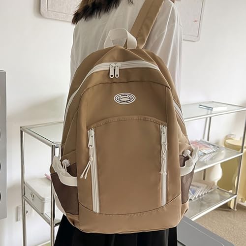 Mochila casual de moda para mujer en color blanco con correa ajustable 6