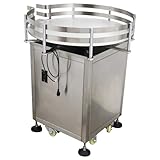 Banfluxion Stainless Steel Automatic Bottle Collecting Machine, Conveyor Bottle Organizer Machine, Adjustable Speed, 31.5inch Diameter for Food, Beverage Industries, 110V