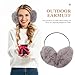 Hemoton Women’s Winter Furry Ear Warmer Plush Earmuff Faux Fur Outdoor Ear Cover Grey Fashionable Warm Accessories for Cold Weather