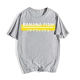 Banana Fish Camiseta Anime Cosplay Disfraz Ash Lynx Eiji Okumura Gráfico Impreso Camiseta Manga Corta con Cuello Redondo para Mujeres Hombres