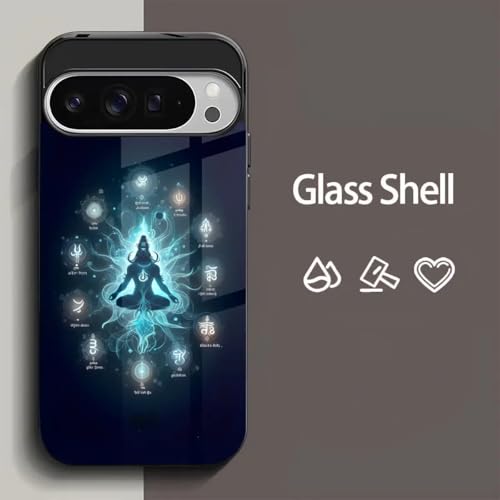 Image of MILLION CASES Awakened Spirit Spectra Case for Google Pixel 8a, Google Pixel 8a Back Cover Case(2024) - PC | Midnight Black