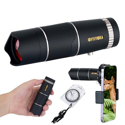 OPTIVORA 15×32 Mini Telescope for Adults High Powered,Compact Size,Ideal for