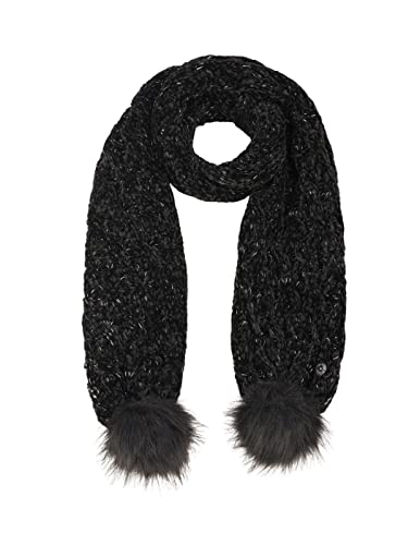 Salsa Jeans Écharpe chenille avec pompon Noir, Noir , taille unique