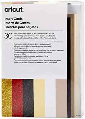 Cricut Encartes para tarjetas, gama Glitz and Glam R40 (30 unidades) - Cricut