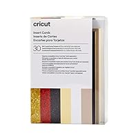 Cricut Insert Cards Glitz & Glam | 12,1 cm x 16,8 cm (Größe R40) | 30-Pack | Zur Verwendung Mit Card Matte