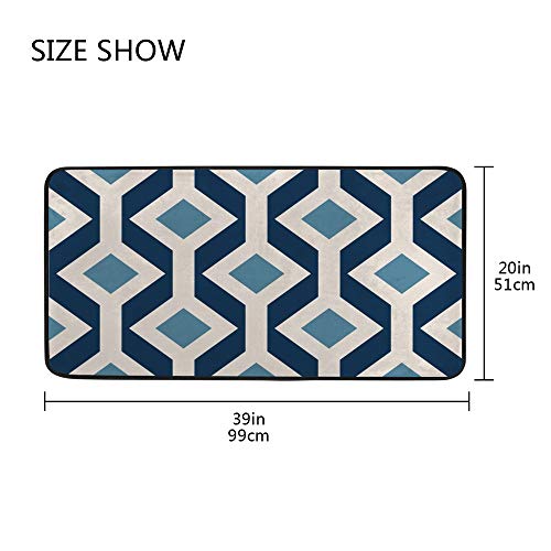 Tapis de cuisine lavable en machine imperméable 39x20 antidérapant - 5