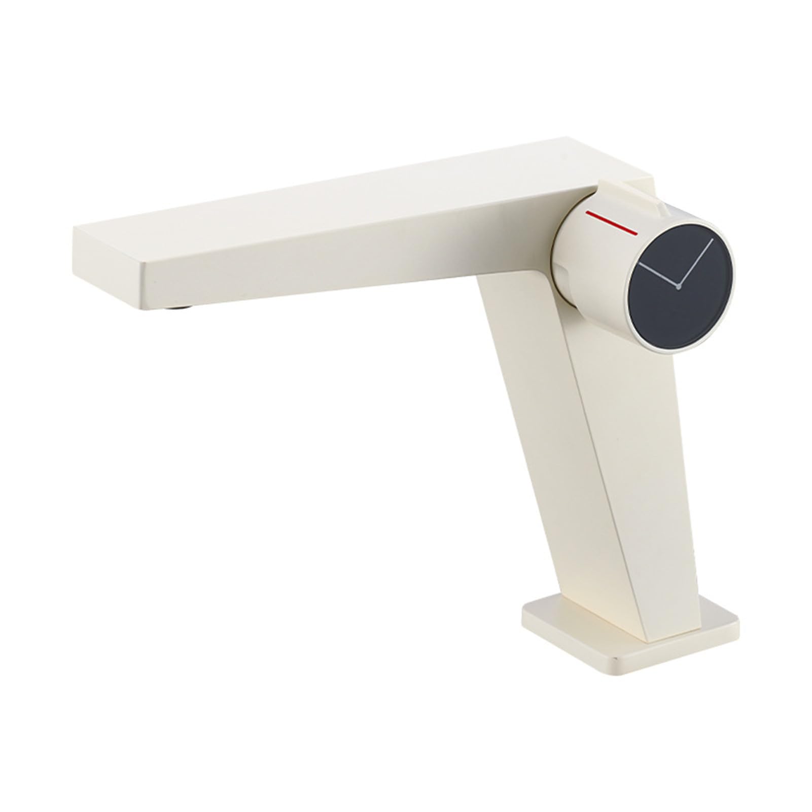 HCFYAUIS Single Handle Bathroom Faucet for Vessel Sink Commercial Basin Mixer Tap for RV Lavatory Vanity Cream White