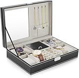 Estuche Alhajero Cajas De Relojes,Joyero Organizador Multifuncional,Alajeros Joyeria,Regalos para Hombre Mujer,Joyas y...