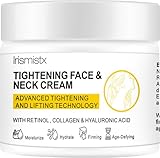 Irismistx Neck Cream, Skin Tightening Cream for Face, Neck, Chest & Décolleté, Firming Cream for Tightening and Wrinkles for an Even Skin Tone and Neck Lift