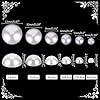 PH PandaHall 6 Sizes White Flat Back Pearls Cabochon 690pcs Flat Pearls Gems for Cup Nails Crafts Shoes Hairband Scrapbooking Embellishment Makeup Wedding Phone Case Making 4mm 5mm 6mm 8mm 10mm 12mm #2