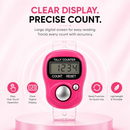 Image of Digital Finger Counter, Pack of 1 | Mini Digital Tally Counter Finger Ring, Electronic Chanting Count Machine