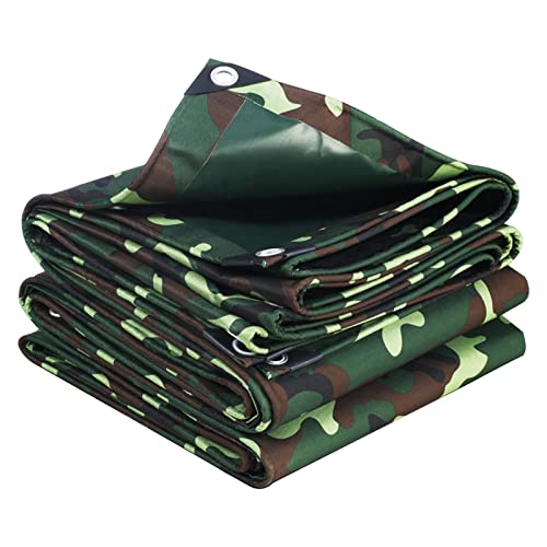 Lona de camuflaje multiusos impermeable con ojales para carpa y suelo de acampada 2