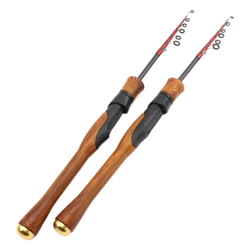 Wędka, Wędka muchowa UL Modulated Retractable Fly Rod, lekka, prosta rączka, konstrukcja z paszczą konia