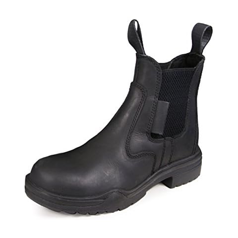 Tack N Hack Steel Toe Cap Jodhpur Boots - Women Real Leather Equestrian Showing Dressage in Black/Brown Colors - Sizes UK 3 4 5 6 7 8 9 10 Cover