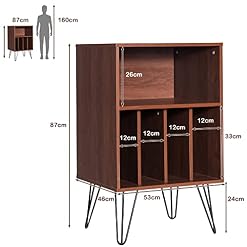 GOPLUS Table d’Appoint avec Armoire de Rangement, Bout de Canapé pour Bureau,Salon avec Pieds en Métal, 5 Etagère de… - Les Beatles, Paul McCartney, John Lennon, RIngo Starr, George Harrison GOPLUS Table d'Appoint avec Armoire de Rangement, Bout de Canapé pour Bureau,Salon avec Pieds en Métal, 5 Etagère de… – Image 5