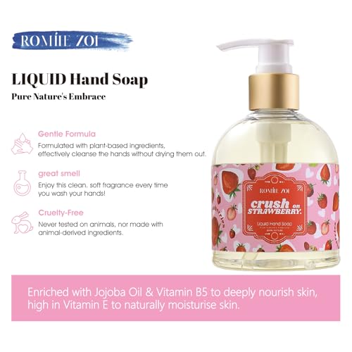 Image of ROMIIE ZOI Liquid Hand Soap with Gift Box - Strawberry - 260ml / 8.7 fl.oz