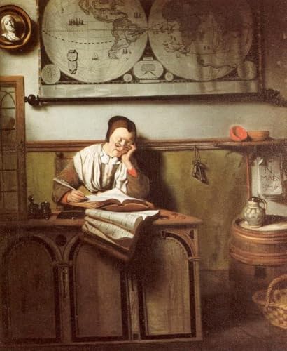 Tableau baroque vieille femme Nicolaes Maes pour une décoration murale chic