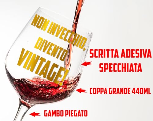 Set 4 Bicchieri Vino Storti - Calici Divertenti Piegati A Mano, Lavabili Lavastoviglie - Foto 4