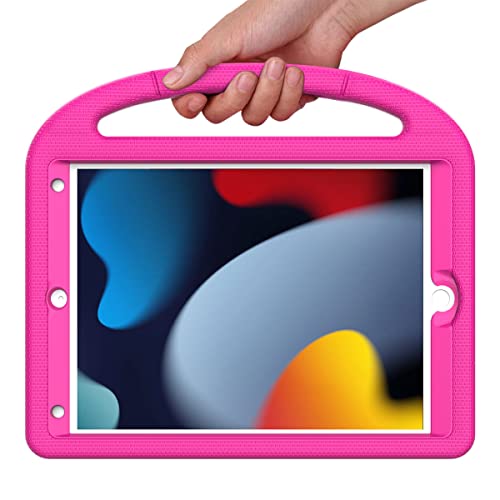 Suplik Kids Case For Ipad 9Th/8Th/7Th Generation - Ipad 10.2 Inch 2021/2020/2019 Case With Built-In Screen Protector, Durable Shockproof Handle Stand Kids Case For Apple Ipad 7/8/9 Gen, Pink #TOP7