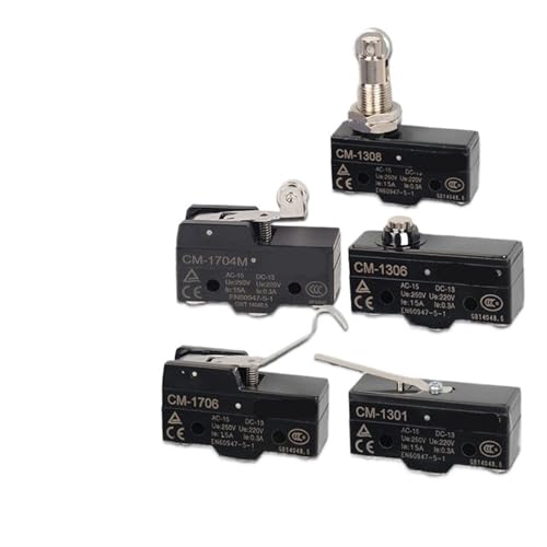 Interruptor de límite horizontal CM-1305 de 15A y 250VAC para control final de carrera industrial