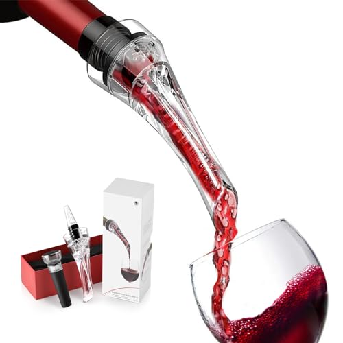 Produktfoto von ecooe Dekantierausgießer mit Belüfter & Vakuum Weinpumpe Set,Weinbelüfter Ausgießer & Vakuum…