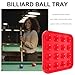 Sosoport Billiard Storage Tray Portable Billiard Tray Table Ball Storage Tray 16 Balls Tray Decorative Pool Ball Tray Plastic Billiard Carrying Tray Pool Ball Holder Plastic Billiard Tray