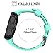 ANCOOL Compatible with Forerunner 35 Bands Soft Silicone Watch Band Sport Strap Replacement for Forerunner 35 Smartwatch (Mint)