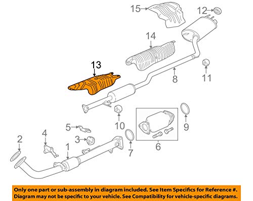 Honda 74601-T2F-A00 placa deflectora de calor para piso frontal de recambio original 1