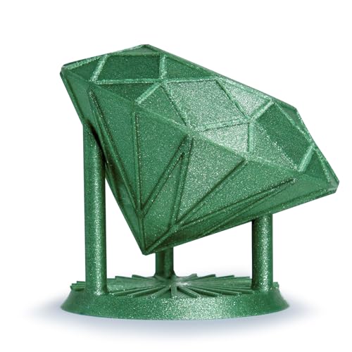 Image of ZIRO Diamond Series Filament, 3D Printer Filament 1.75mm, Shiny Sparkle PLA with Glitter, Twinkling Neatly Wound 1kg /2.2lbs Spool, Fit Most FDM 3D Printers, Dimaond Green