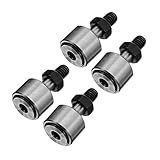 Cabilock 4stücke Verschraubte Rollenlager Aus Stahl Hochpräzises Nockenlager Hitzebeständiges Nadellager Für Automobilindustrie Und Werkzeugmaschinenbau