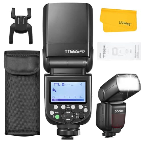 Image of Godox TT685II TT685II-F Flash for Fuji, 2.4G Fujifilm Flash Speedlite HSS 1 /8000s GN60, TCM Instant Conversion, Quick Release Lock, External Flash Speedlite Compatible for Fujifilm Camera