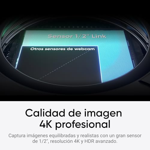 Insta360 Link 2 Blanco ártico - Webcam 4K PTZ PC/Mac, Sensor 1/2", Seguimiento IA, HDR, cancelación de Ruido por IA, Control por Gestos para Streaming, videollamadas, Gaming, Funciona con Zoom, Teams - imagen 2