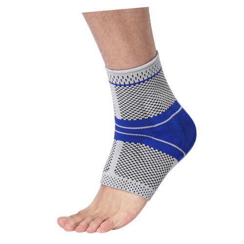 Gogogmee Ankle Support Brace Basketball Ankle Band Comfortable for Men (grey L)