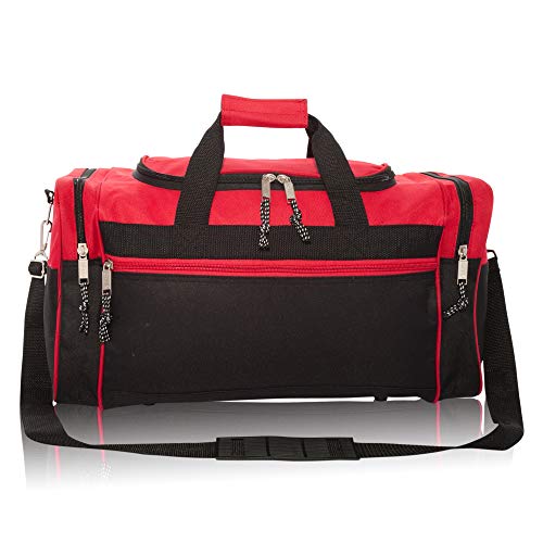 DALIX-21-Blank-Sports-Duffle-Bag-Gym-Bag-Travel-Duffel-with-Adjustable-Strap-in-Red