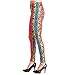 Produktbild Legging Leopard bunt Gr.S - XL Damen Kostüm 80er 90er Fasching Karneval Neonparty (S/M)