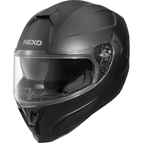 Nexo Integralhelm Comfort II – Thermoplast – Kratzfestes Visier – ECE 22/06