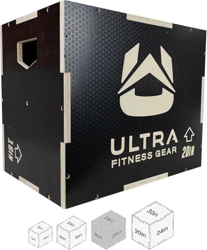 Ultra Fitness Gear Wooden Plyo Box, 31 Plyometric Jump Training