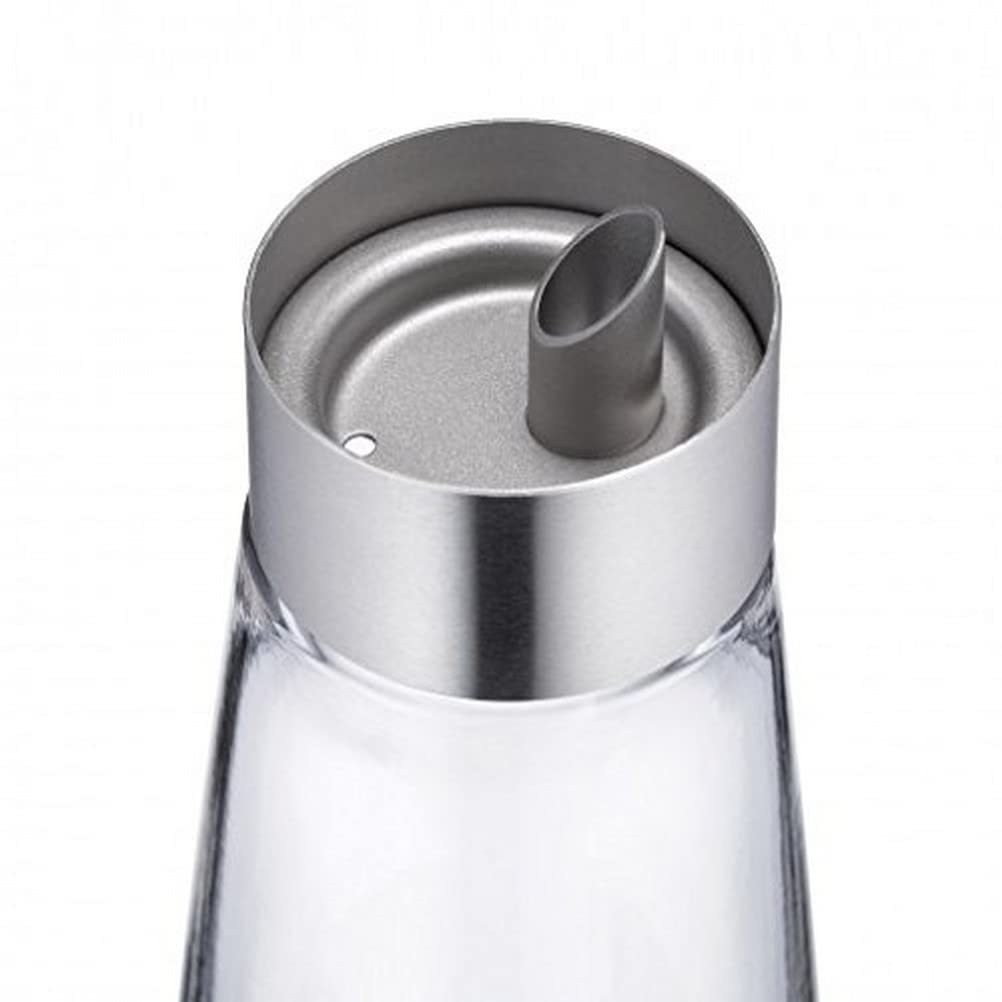 WMF De Luxe Essig-/ Ölspender 500ml, Essig und Öldosierer, Cromargan Edelstahl poliert, Glas, spülmaschinengeeignet (Packung mit 2)