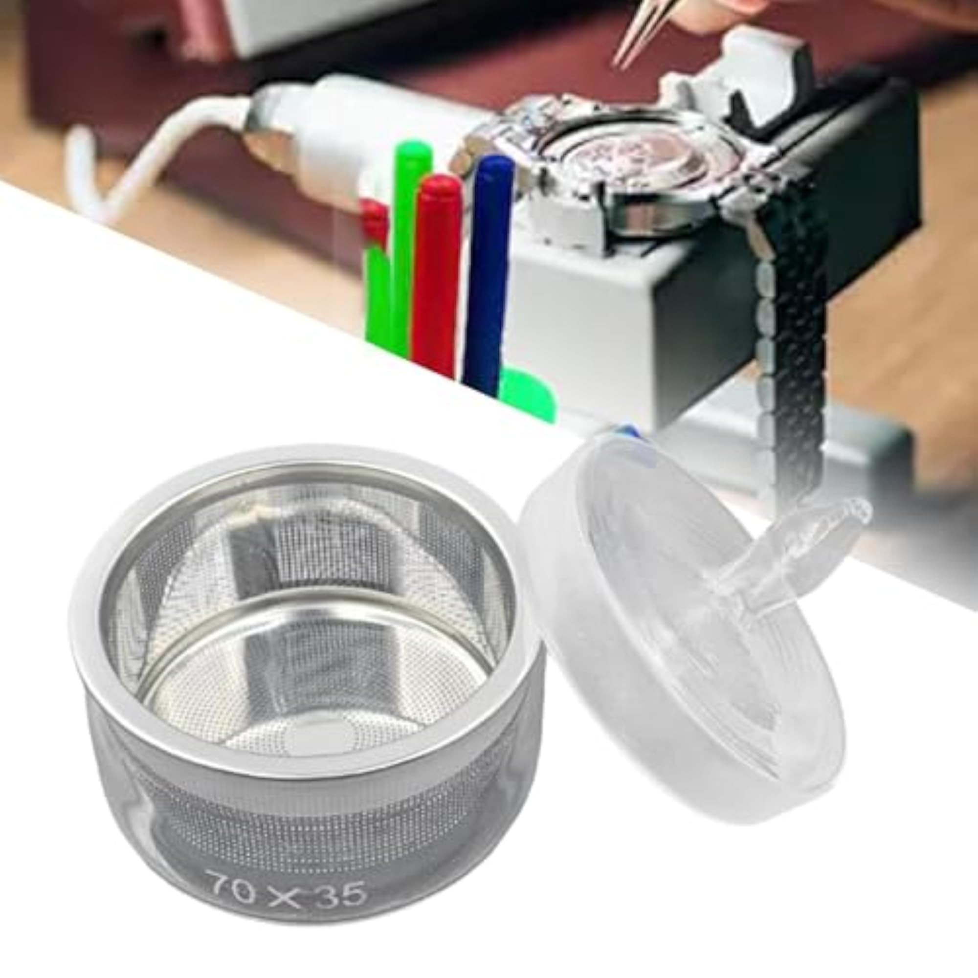 Watch Oil Washing Jar with Net for Watch Workers