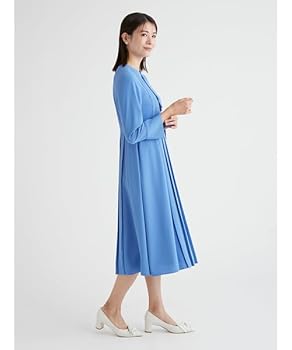 Amazon.co.jp: [セルフォード] ボウタイプリーツワンピース