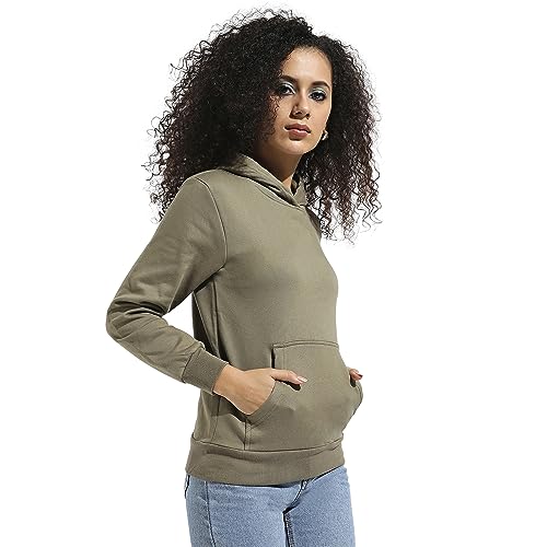 Image of PINACOLADA Women's Pullover Hoodie with Kangaroo Pockets for Casual Wear | Hooded Neck | Long Sleeve | Drawstring Closure | Cotton Sweatshirt Crafted with Comfort Fit for Everyday Wear