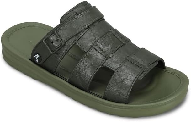 A1EVK3420G Men's Slip On Sandals | Trendy Casual Slip-on Sandals with Cushioned Footbed, and Durable Construction | Perfect for Everyday Casual Wear