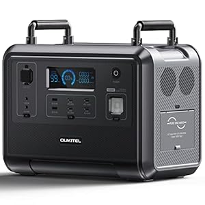 OUKITEL P1201 Portable Power Station 960Wh, Solar Generator with LiFePO4-Battery, 1.5H Fast Charging, 1200W AC Outlets, Generators for Outdoor Camping, Home Backup, Emergency, RVs