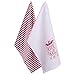 DII 100% Cotton 18x28 Christmas Holiday Dish Towels Set of 2-Dear Santa